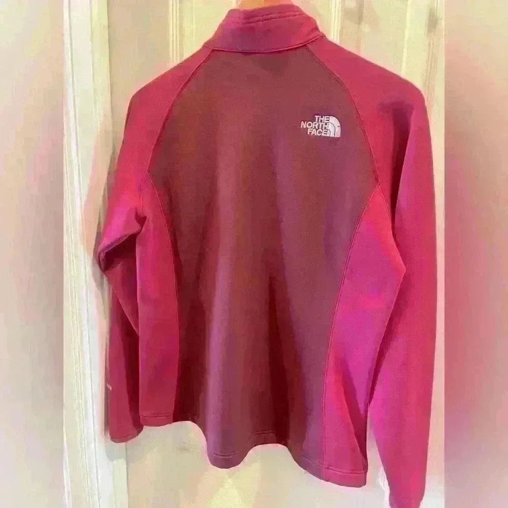 North Face zip up Shell Rock jacket. Lightweight two toned pink. Size Medium - Picture 2 of 5